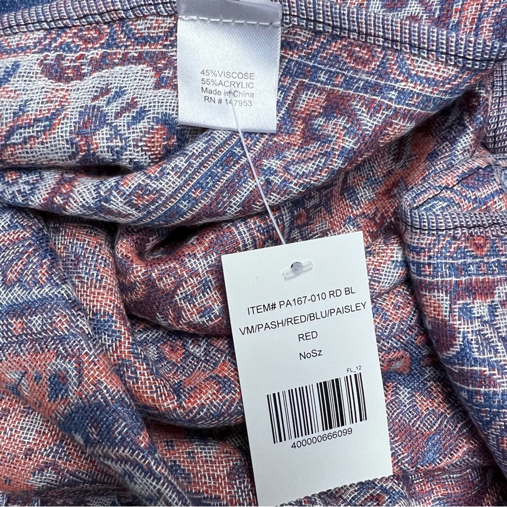 PAPER STORE Paisley Shawl Scarf - Picture 3 of 4